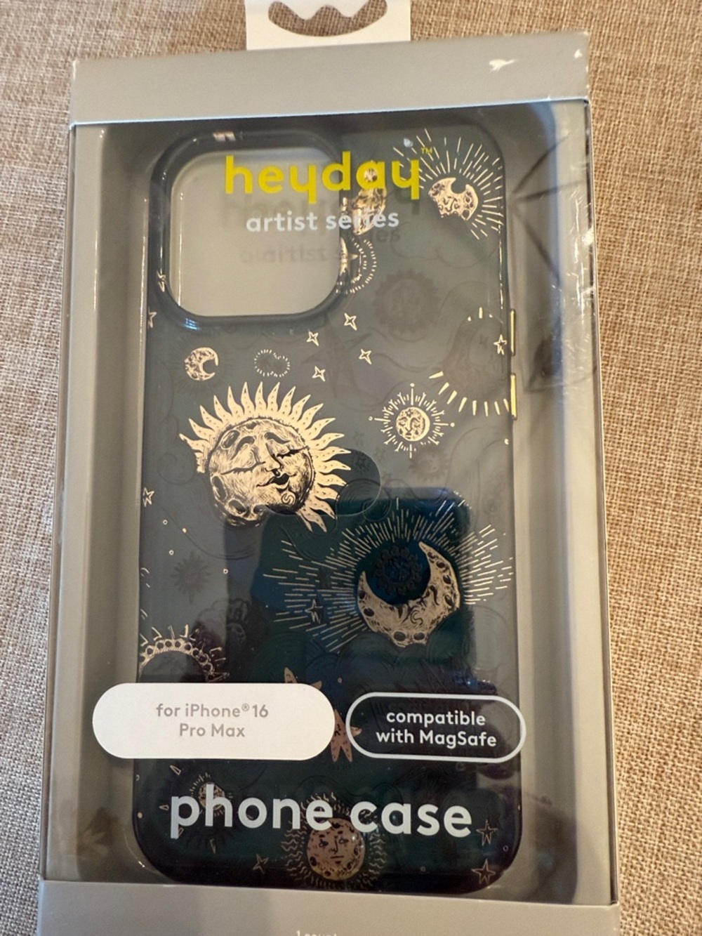 Heyday Celestial Blue Gold Phone Case with MagSafe 16 Pro Max